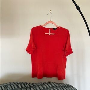 Madewell Red Short-Sleeve Blouse